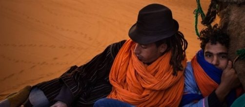 Mohamed "Chbaban" y su amigo Mohamed "El Rojo". V&iacute;a facebook: Ana Leko Nicola