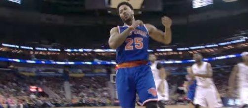 NBA free agent Derrick Rose will sign a one-year deal with the Cleveland Cavs, per ESPN's report. [Image via NBA/YouTube]