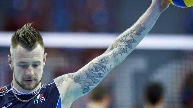 Ivan Zaytsev, giocatore numero 9 della nazionale italiana maschile di pallavolo