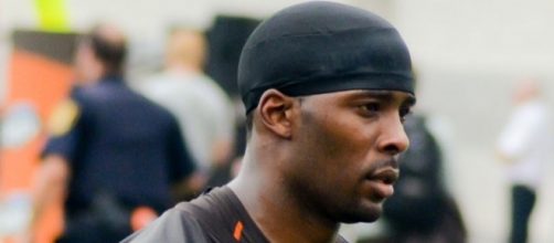 Andrew Hawkins at 2014 Browns training camp by Erik Daniel Drost via Wikimedia Commons