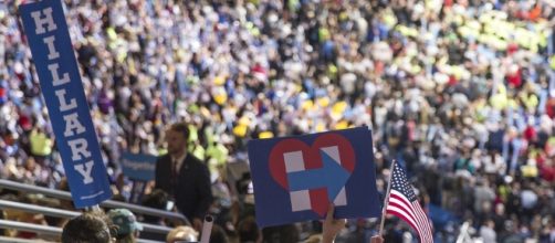 Large crowd of Democrats via Flickr.