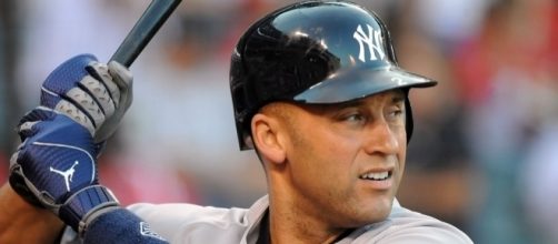 The Captain Derek Jeter getting ready to unleash his swing