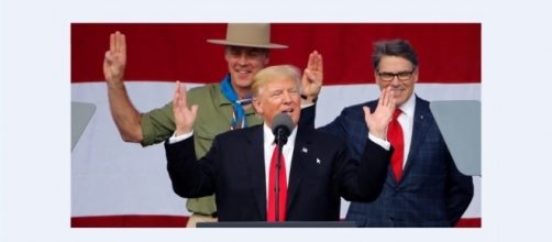 Trupp egged thousands of American boy scouts to boo Obama. Image credit - MRSUPERBOY223/YouTube.