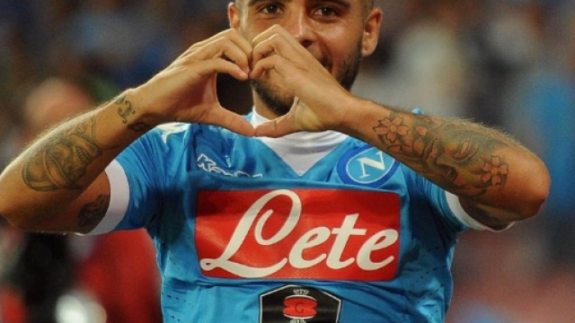 Lorenzo Insigne con la maglia del Napoli