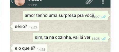 Homem faz uma surpresa para a namorada