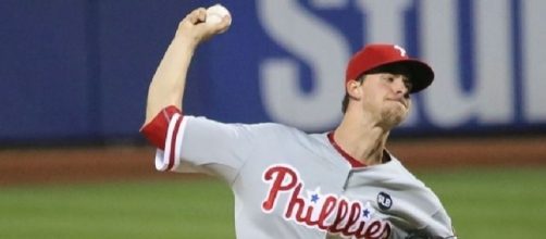 Nola dominated Houston, Wikipedia https://en.wikipedia.org/wiki/Aaron_Nola#/media/File:Aaron_Nola_on_September_2,_2015.jpg