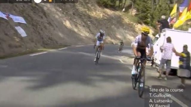 Mikel Landa all'attacco sull'Izoard