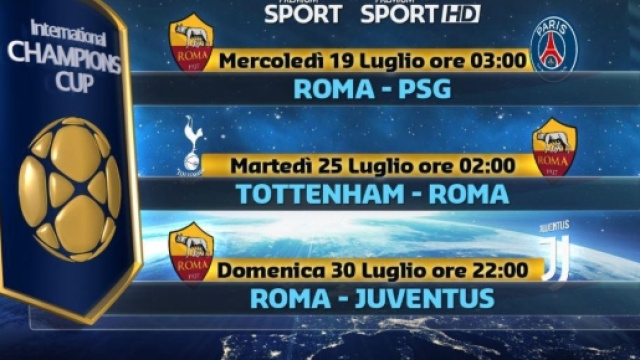Roma-Juventus in tv domenica 30 luglio 2017