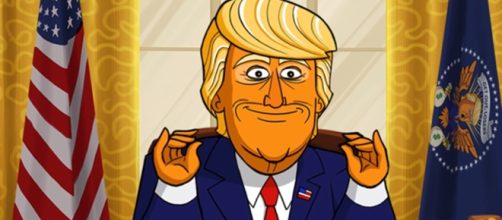 A Trump animated series will premiere in Showtime this fall. Image: The Late Show with Stephen Colbert | YouTube