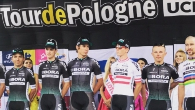 Peter Sagan e la Bora alla presentazione delle squadre del Giro di Polonia