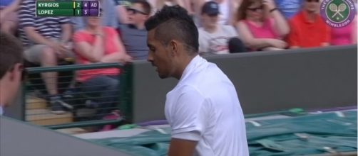 Nick Kyrgios during Wimbledon 2016. Photo - YouTube Screenshot/@Wimbledon