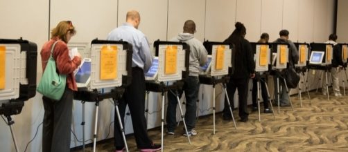 Voting in Maryland, 2014. / [Image by Maryland Govpics via Flickr, CC BY 2.0]