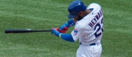 Heyward in action, Wikipedia https://en.wikipedia.org/wiki/Jason_Heyward#/media/File:Jason_Heyward_on_July_17,_2016_(2).jpg