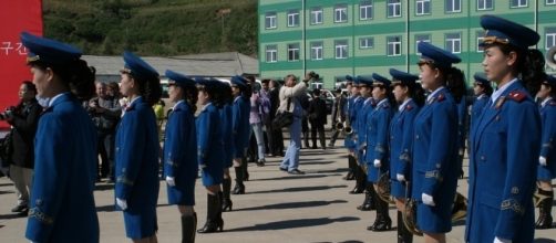 North Korean women soldiers on parade.https://pixabay.com/en/parade-women-north-korea-music-535179/