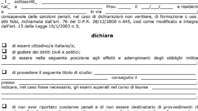 come e quando inviare domanda di messa a disposizione