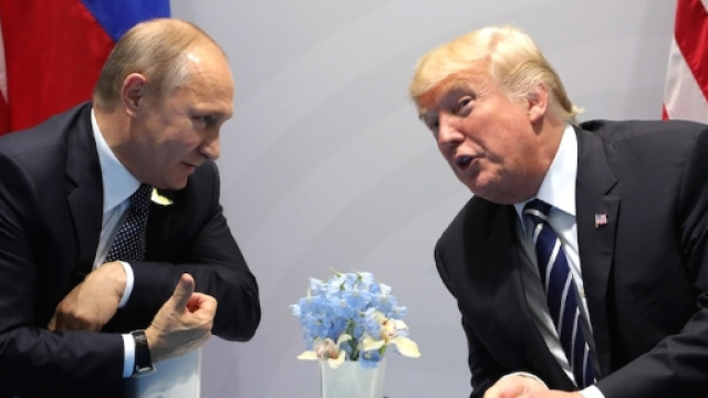 Il presidente russo Vladimir Putin e il presidente americano Donald Trump