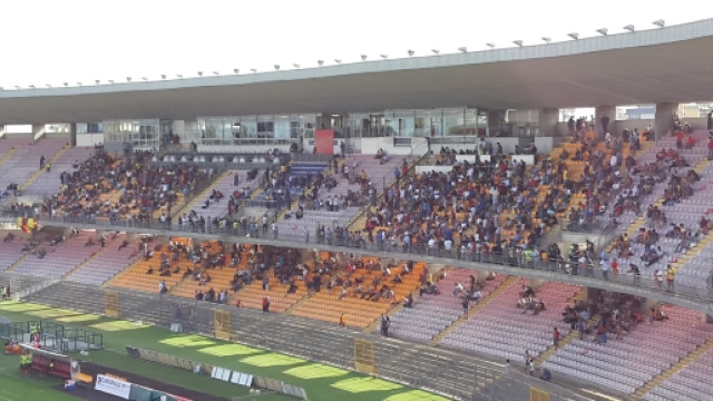 Pochi spettatori al debutto per il Lecce.