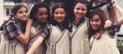 Fernanda Souza se reencontra com colegas de elenco 20 anos ap&oacute;s essa imagem (Foto: Reprodu&ccedil;&atilde;o)