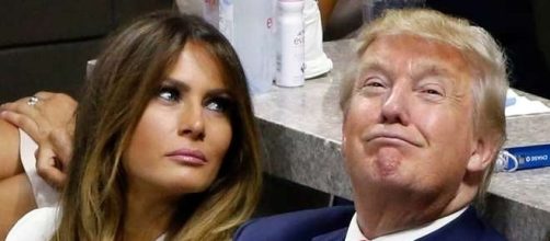 Melania Trump and Donald Trump, via Twitter