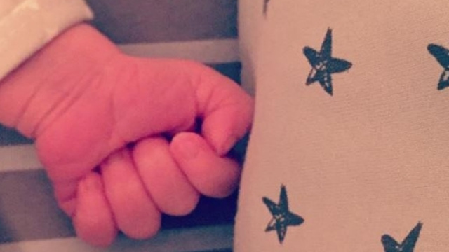 Una foto del piccolo Pau, il secondogenito di Marta Tomasa e Jordi Coll