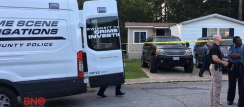 Photo Loganville crime scene screen capture from YouTube/BNO News