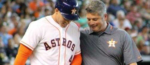 Springer with Nate Lucero, Wikimedia Commons https://commons.wikimedia.org/wiki/File:Nate_Lucero_and_George_Springer_in_June_2014.jpg