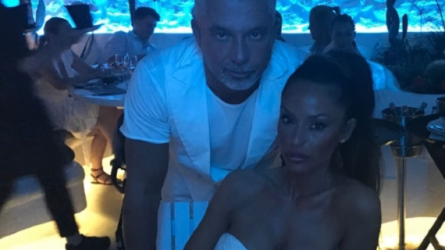 Alessandro Moggi e Raffaella Fico in vacanza a Mykonos