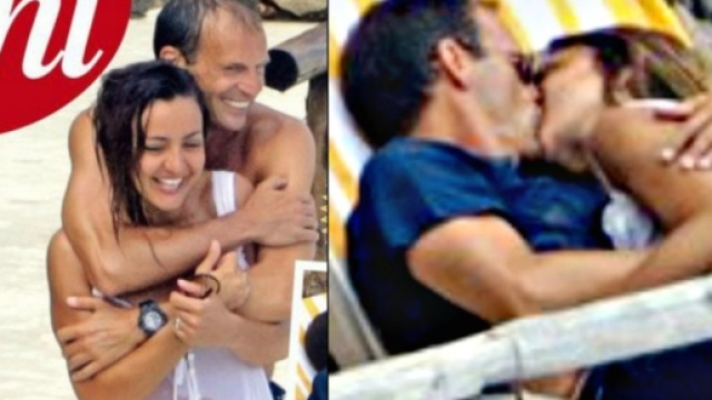 Ambra Angiolini in compagnia di Massimiliano Allegri - Fonte 'Chi'.