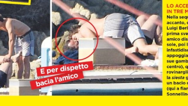 Luigi Berlusconi a Villa Certosa (credits: Oggi)