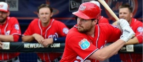 Murphy in action, Wikimedia Commons https://commons.wikimedia.org/wiki/File:Daniel_Murphy_on_March_18,_2016_(2).jpg