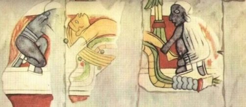 Uno de los murales donde se representan varias personas. Una de ellas destaca de los dem&aacute;s y parece que lo est&eacute;n torturando.