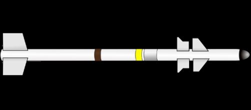 A likely depiction of an guided missile.https://pixabay.com/en/air-fight-magic-missile-1293111/