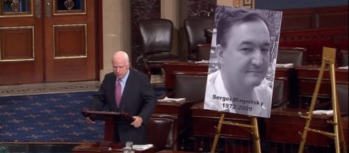 Sen. John McCain (R-AZ) talks about Magnitsky ACT / [Image screenshot from Senator John McCain via YouTube:https://youtu.be/biI3CD3U01o]