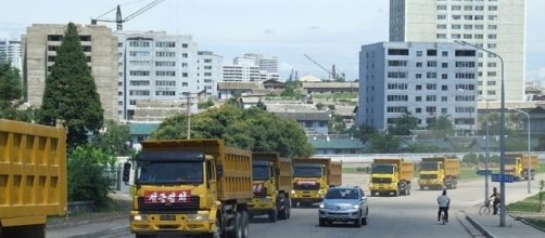 Street scene in Pyongyang (credit &ndash; Nicor &ndash; wikimediacommons)