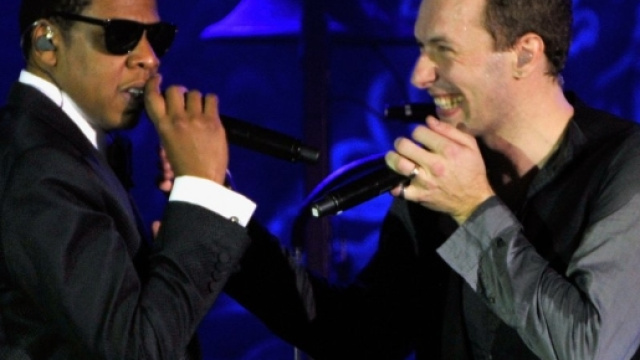 Chris Martin, frontman dei Coldplay, e il noto rapper Jay-Z