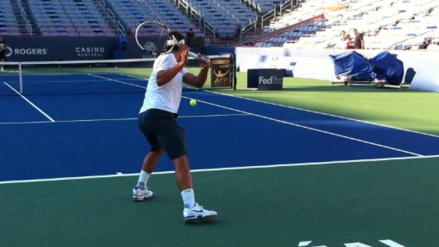 Le&ccedil;on de tennis avec Rafael Nadal &agrave; Montr&eacute;al