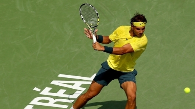 Rafael Nadal au tournoi de Montr&eacute;al.