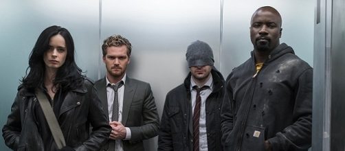 Krysten Ritter, Finn Jones, Charlie Cox, Mike Colter by Sarah Shatz/Netflix | Netflix.com (used with permission)