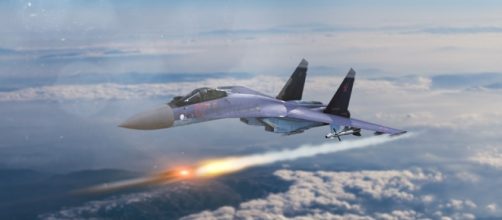 Russian Su-35 forerunner of the Su-57.https://pixabay.com/en/sukhoi-35-aircraft-russian-1880484/