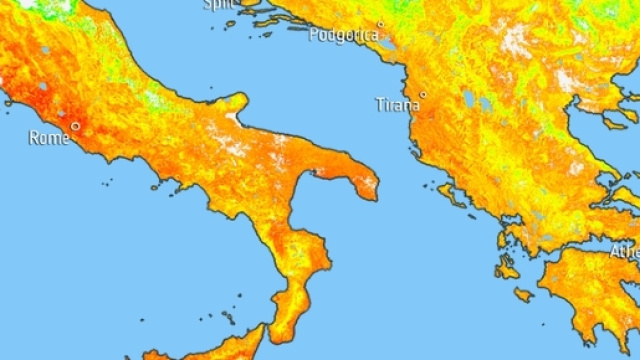 Sentinel riprende l'Italia durante la morsa del caldo estremo