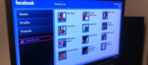 The Facebook App on 63" Samsung TV. | [Image credit: Flickr]