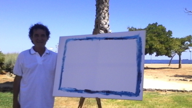 Ignazio Pensovecchio con la sua nuova opera