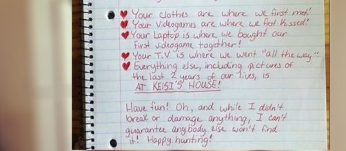 A carta chamou a aten&ccedil;&atilde;o pela criatividade da mo&ccedil;a ( Foto - Reprodu&ccedil;&atilde;o )