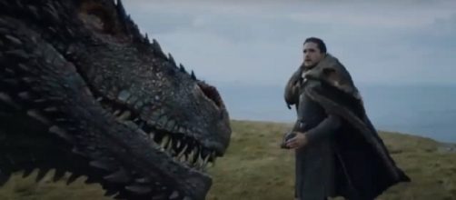 Jon Snow and Drogon/ Photo: screenshot via Hunter channel on YouTube