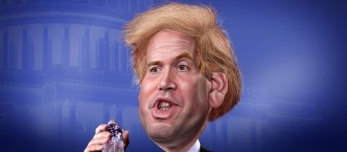 Sen. Marco Rubio (R-FL) influencing Trump. / [Image by Donkey Hotey via Flickr, CC BY-SA 2.0]