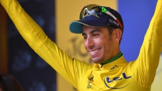 Fabio Aru in maglia gialla al Tour de France