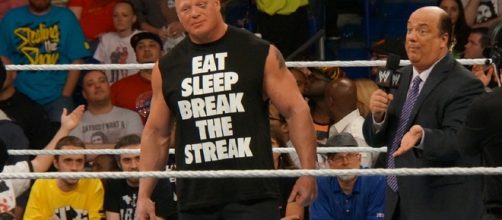 Brock Lesnar and Paul Heyman/ photo by Miguel Discart via Flickr