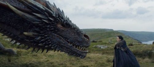 Jon Snow meets Drogon. Screencap: Ewaynn Edit via YouTube