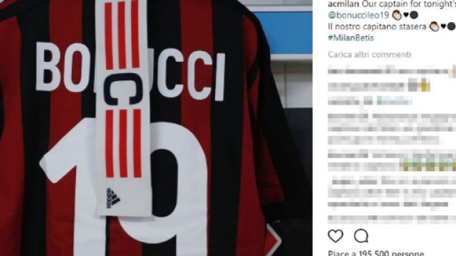 Bonucci capitano in un flash: l'eredit&agrave; dei leader di ieri - yahoo.com