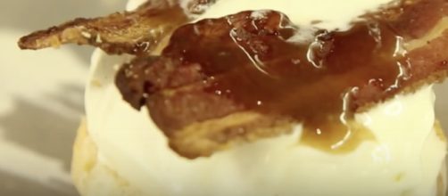 Bacon on ice cream. [Image via YouTube/Destination America]